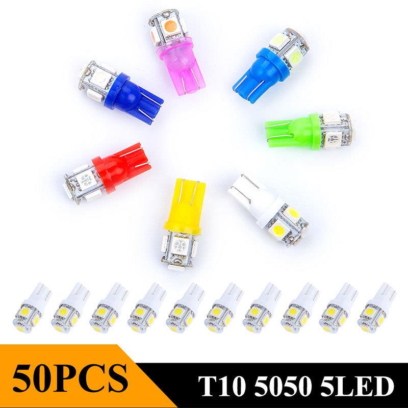 适配汽车货车T10高亮LED示宽灯7020 10LED牌照灯W5W门边小灯阅读