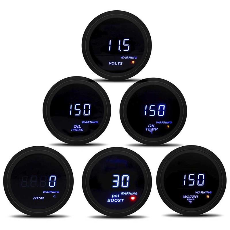 适配产地货源新款汽车改装转速表/水温表监测/电压表 增压表带传