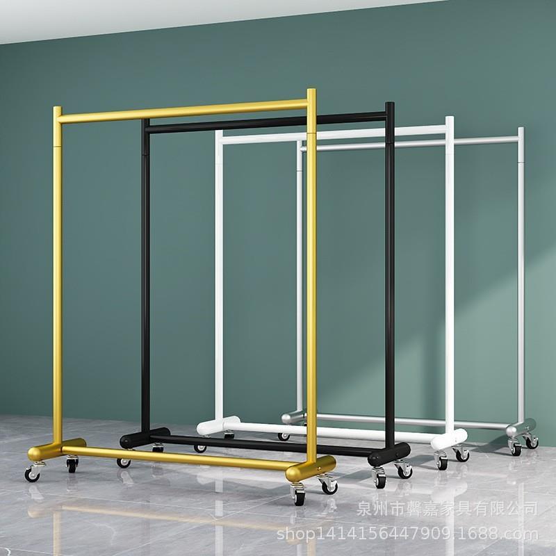 适配新款衣服展示架女装龙门架落地服装店单杠挂衣架直播间陈