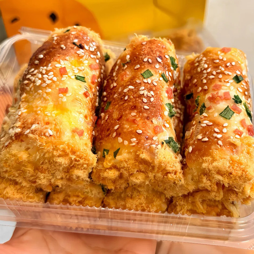 香葱肉松面包卷沙拉夹心面点整箱学生早餐三明治代餐充饥休闲食品