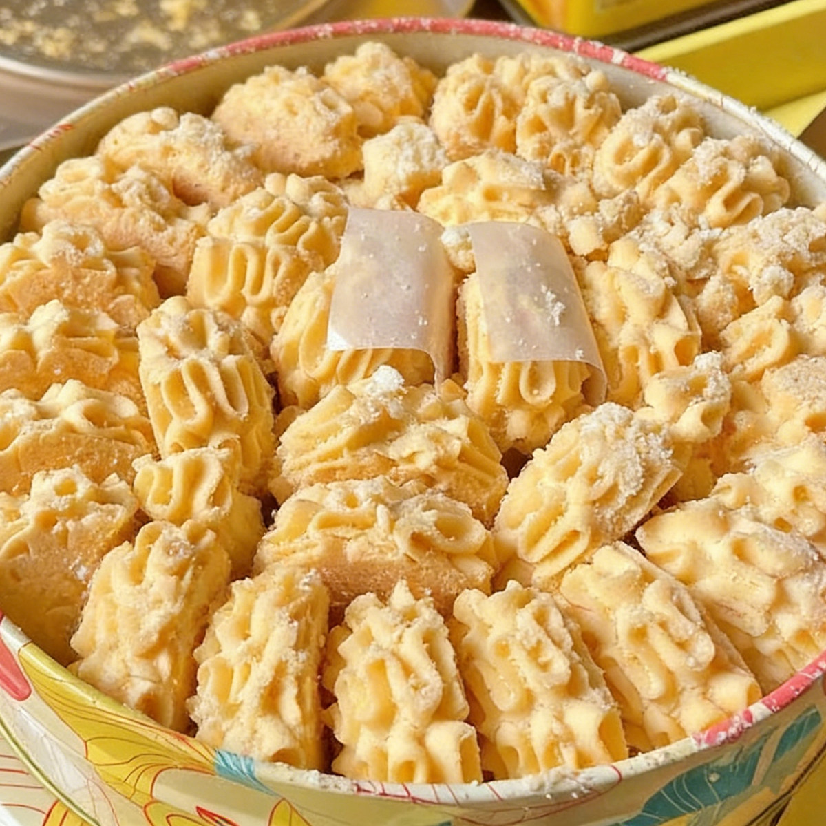 小花黄油曲奇饼干铁盒装西式糕点下午茶糕点心宿舍解馋网红小零食