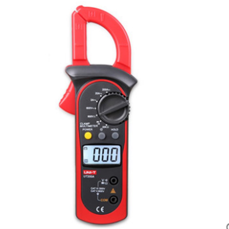 优利德UT200A数字钳形万用表UT200B电阻数显钳形表电流电压表