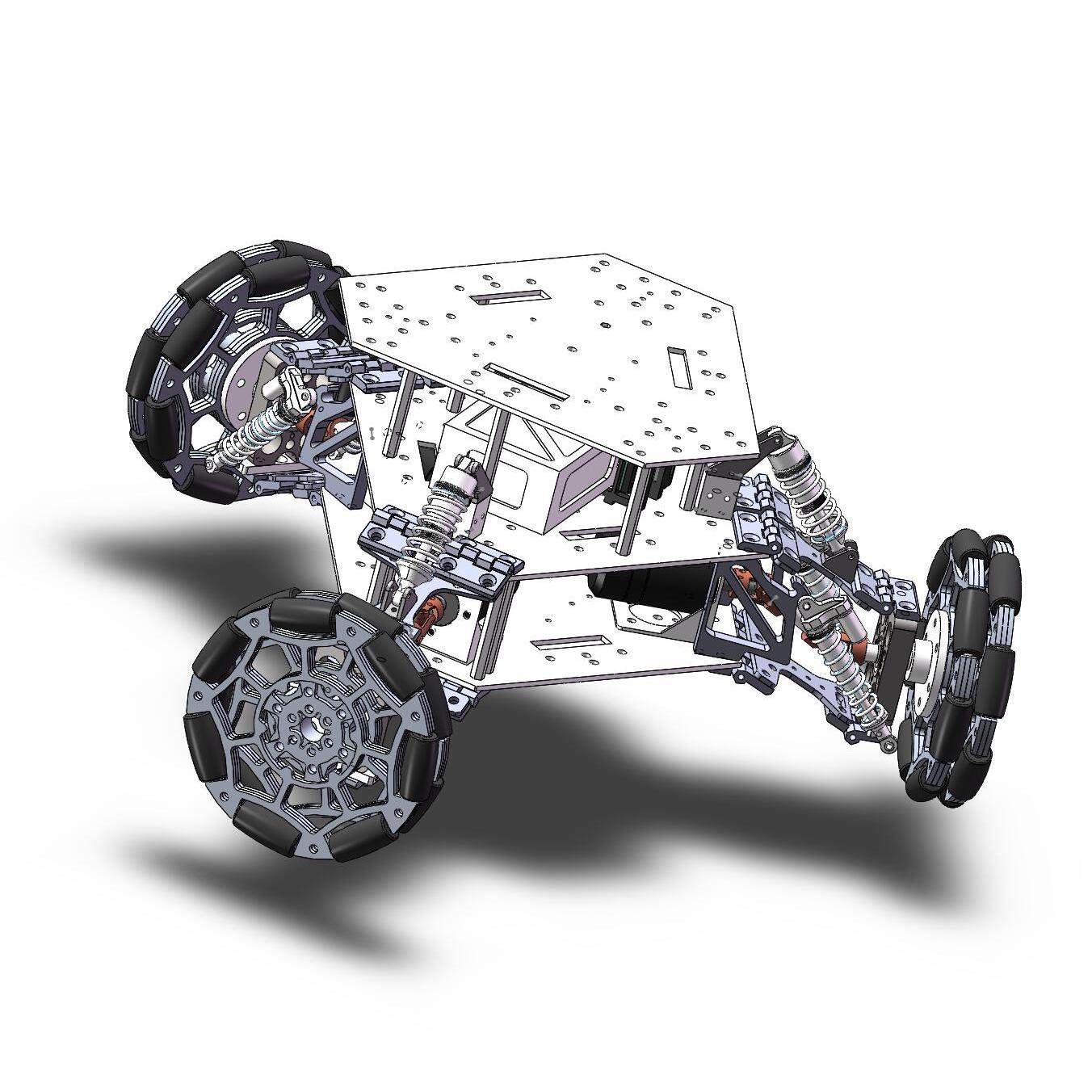 Robomaster Robocon 机器人底盘 独立悬挂 3轮全向轮 底盘套件