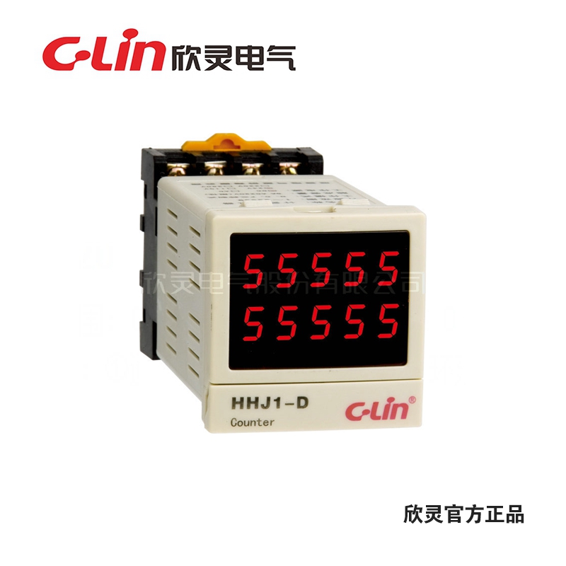 C-Lin欣灵 五位双排数显 计数器 HHJ1-D  N C F 多制式 AC220V
