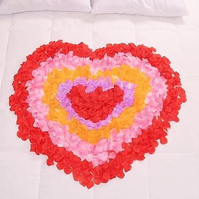 求婚玫瑰仿真花瓣手撒花浪漫生日床上婚礼结婚房布置婚庆用品大全