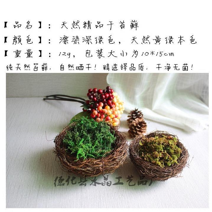 青苔干青苔仿真青苔苔藓微景观插花配饰假花铺面盆景盆栽装饰