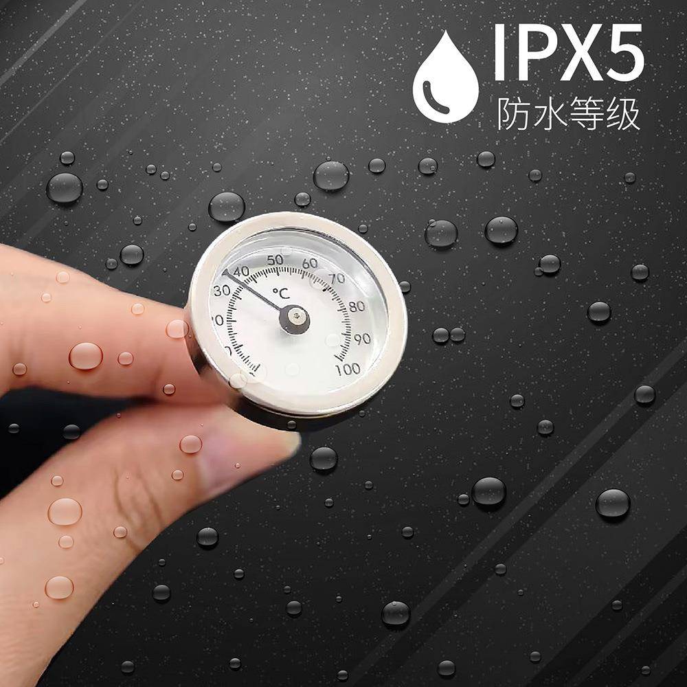 指针式水杯温度计不锈钢机械探针式保温杯食品温度计表防水款
