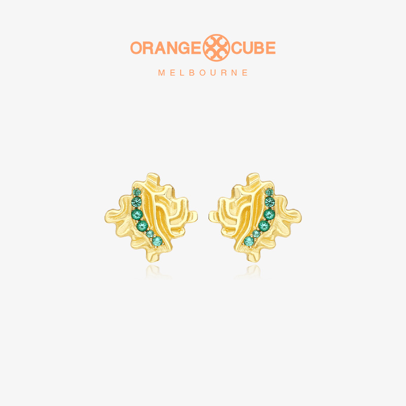 Orange Cube耳环女款高级感幸运拼图气质轻奢耳饰耳钉送女友礼物
