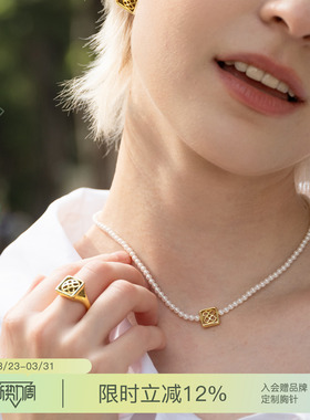 Orange Cube幸运定格项链女款简约气质轻奢设计感锁骨链女友礼物