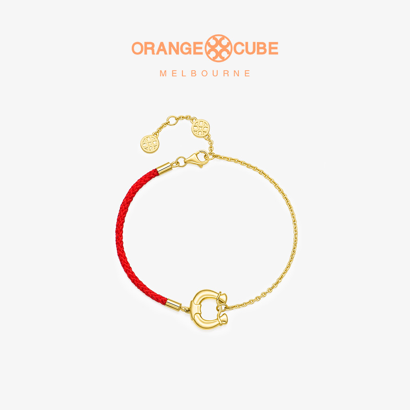 OrangeCube新年情侣红绳手链