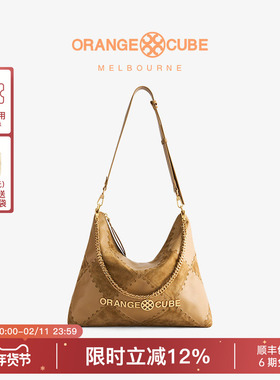 【新年礼物】Orange Cube电车hobo包大号真皮单肩通勤腋下斜挎包