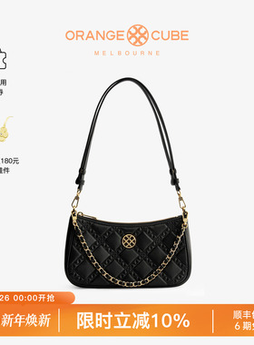 Orange Cube女包麻将包真皮手提单肩通勤时尚轻奢手拎斜挎包包女