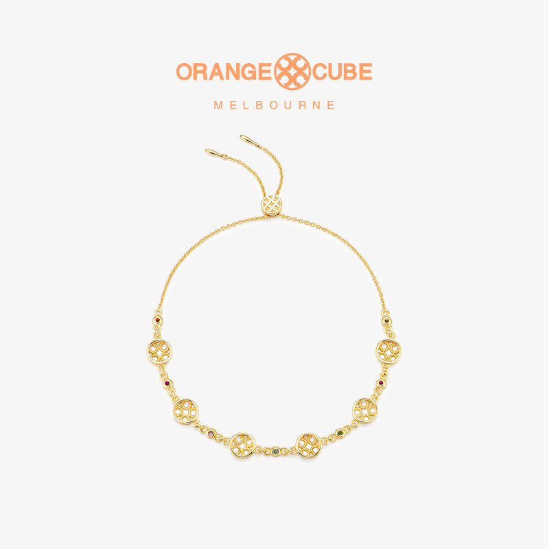 Orange Cube彩虹糖手链气质原创设计高级轻奢首饰品女友新年礼物