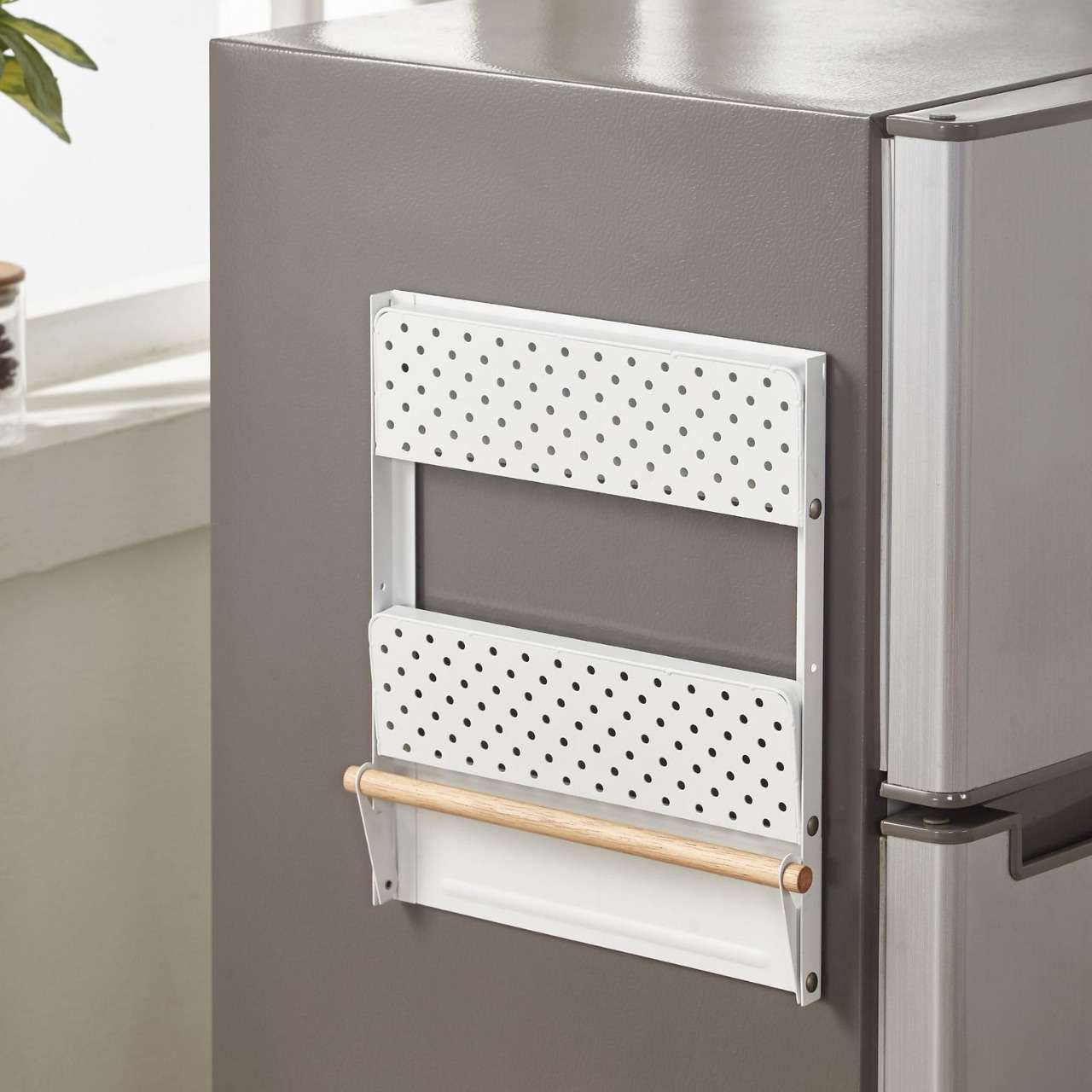 厂家直销折叠款磁铁小号冰箱架家居厨房用品磁性壁挂展示置物架