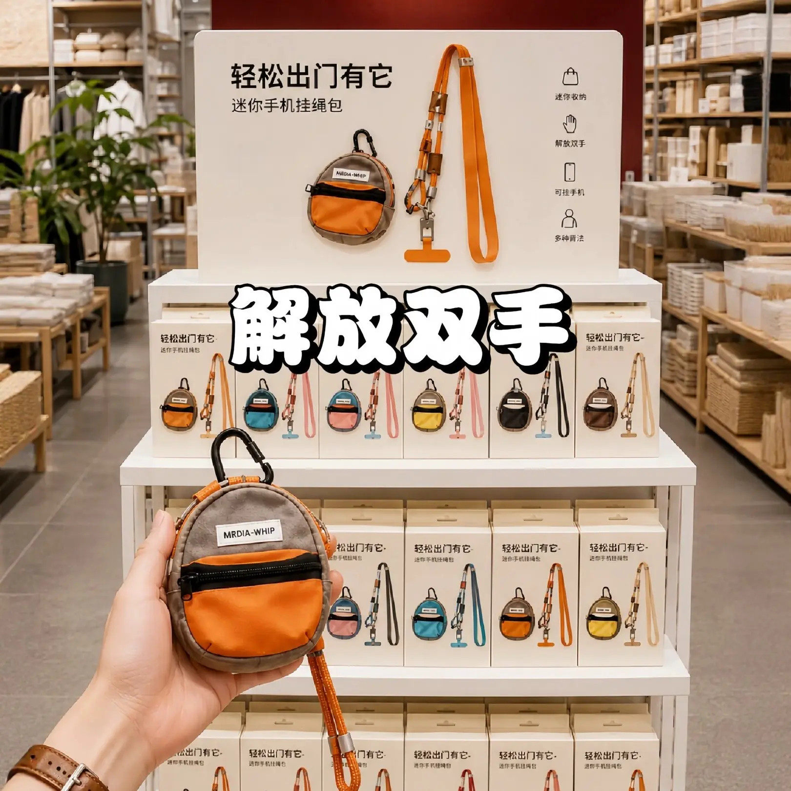 手机斜挎挂绳可背带小包户外不勒肩防丢超好看独特手机链2026新款