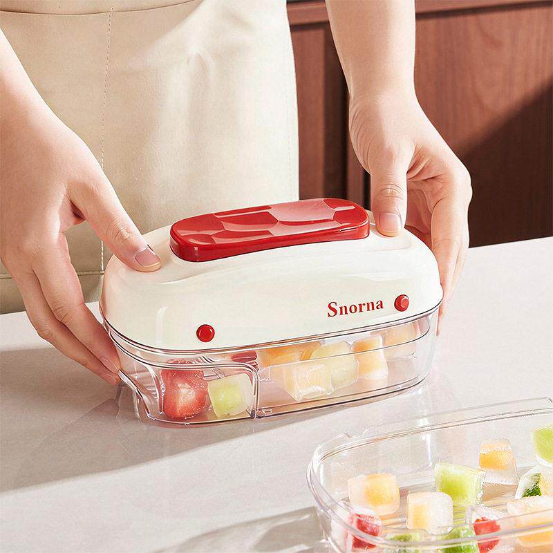 食品级冰块模具冰格制冰盒带盖按压冻冰块储存自制冰箱冻冰块神器