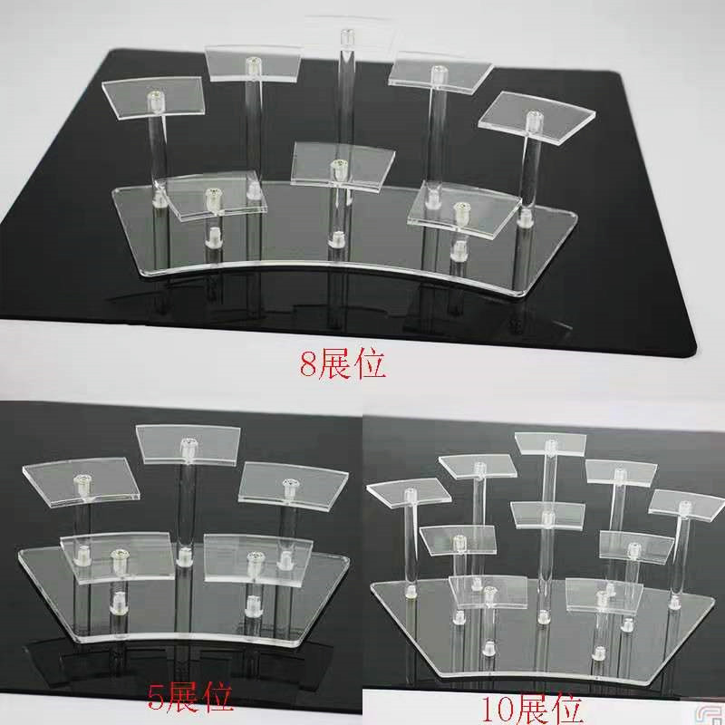 亚克力多层手办公仔展示茶具盲盒收纳首饰珠宝陈列架翡翠玉器托盘