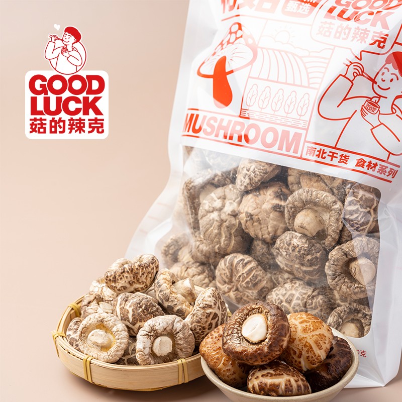 菇的辣克大花菇 食用菌菇剪脚冬菇 香菇干蘑菇新货500g/袋营养