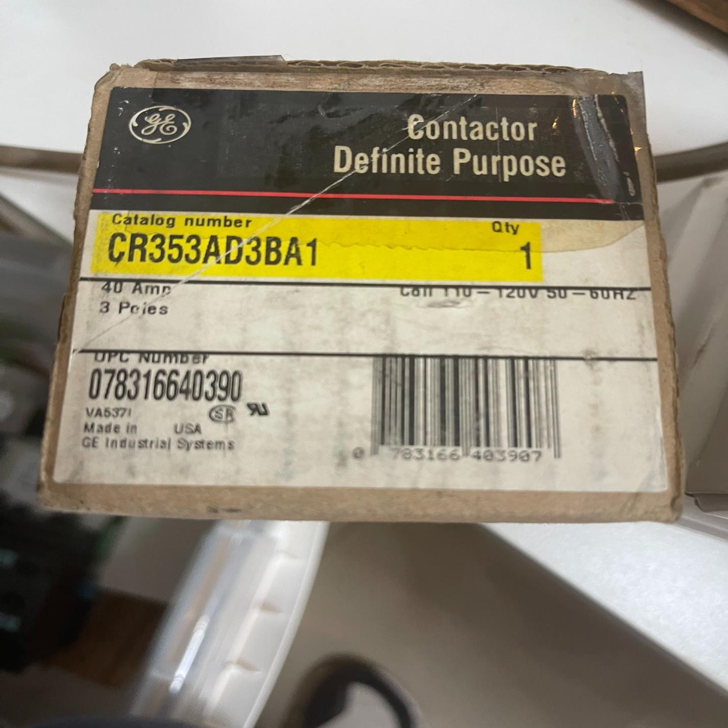 【顺庆】NERAL ELECTRIC CONTACTOR CR3【议价】