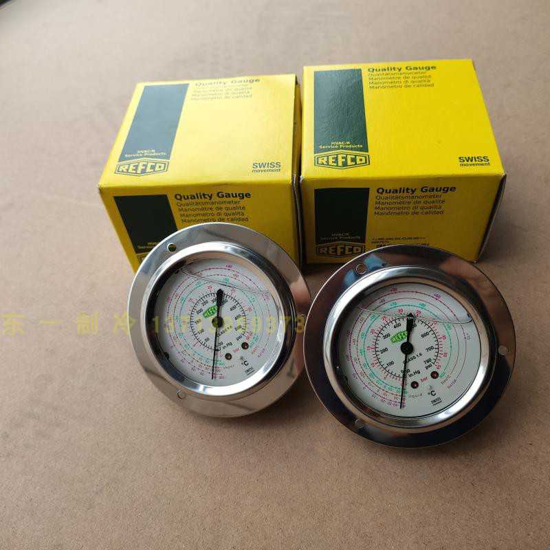原装瑞士进口Refco威科油压表MR-305-DS-R410MR-205-DS-R407C油表