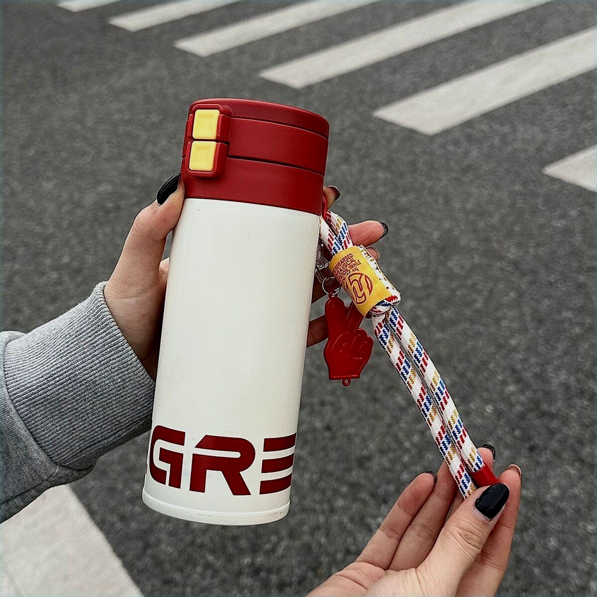 保温杯女生高颜值初中生316不锈钢大容量校园学生儿童水杯便携简