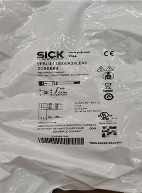 SICK西克灰色4芯M8母头5米YF8U14-050VA3X（夫美商行）