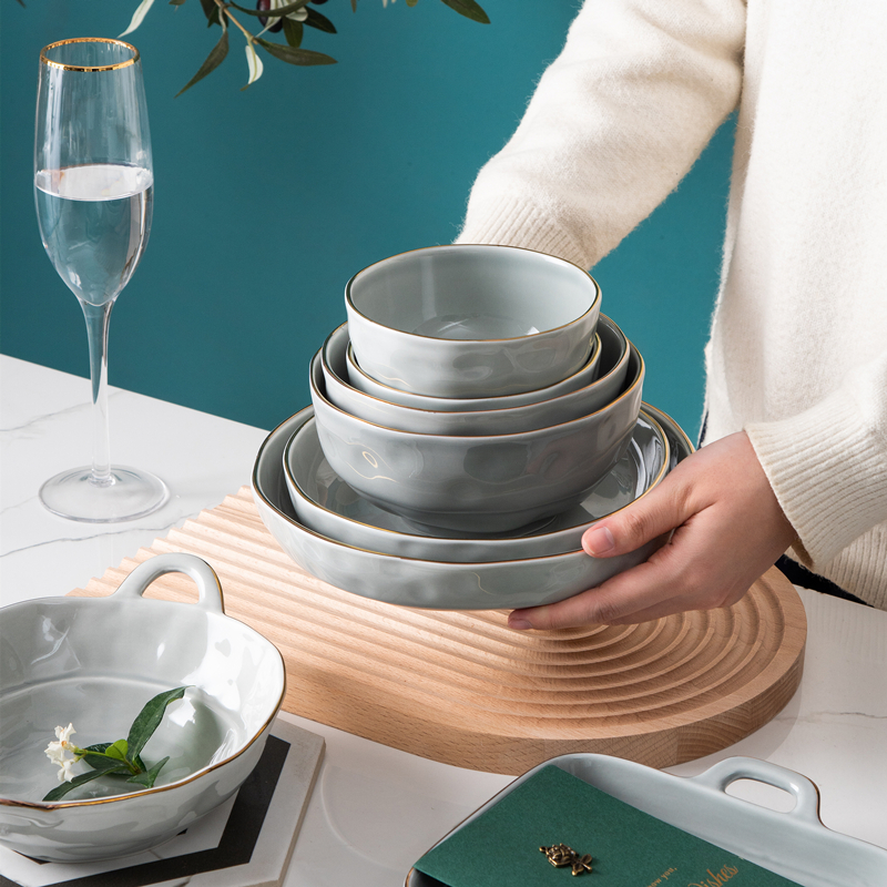 莫兰迪风高级陶瓷餐具