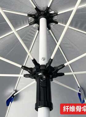 新款直销纤维骨太阳伞红蓝色户外大号遮阳伞摆摊防晒遮雨伞地推广