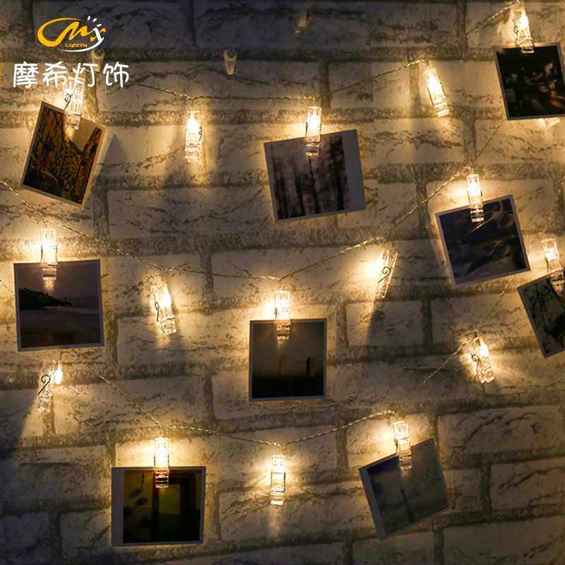 新款直销led夹子灯串 卧室宿舍照片墙装饰灯 电池盒灯 创意usb圣,节庆用品/礼品,装饰灯,淘宝优惠券,粉丝福利购,淘宝优惠卷