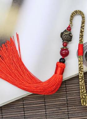 新款直销 流苏金属书签 创意工艺品 中国风古典商务礼品 学生文具