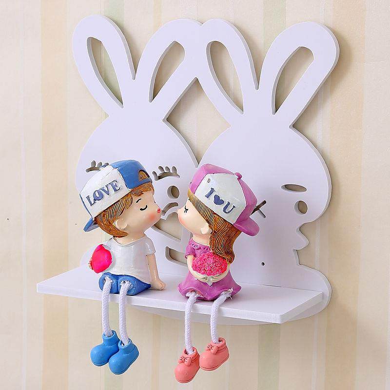 新款直销创意墙上置物架卧室墙面客厅墙壁背景墙装饰隔板挂墙挂架