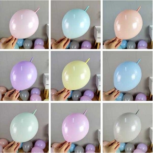 新款直销10寸尾巴气球标准针尾灵可龙连接婚庆装饰布置造型充气8