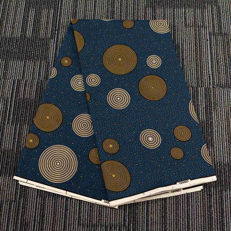 新款直销非洲全涤平纹印花布服装面料几何图案亚马逊跨境工厂