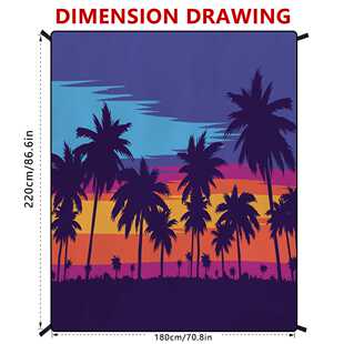 新款直销可定制亚马逊超细纤维沙滩巾海边户外用品防泼水速干沙滩