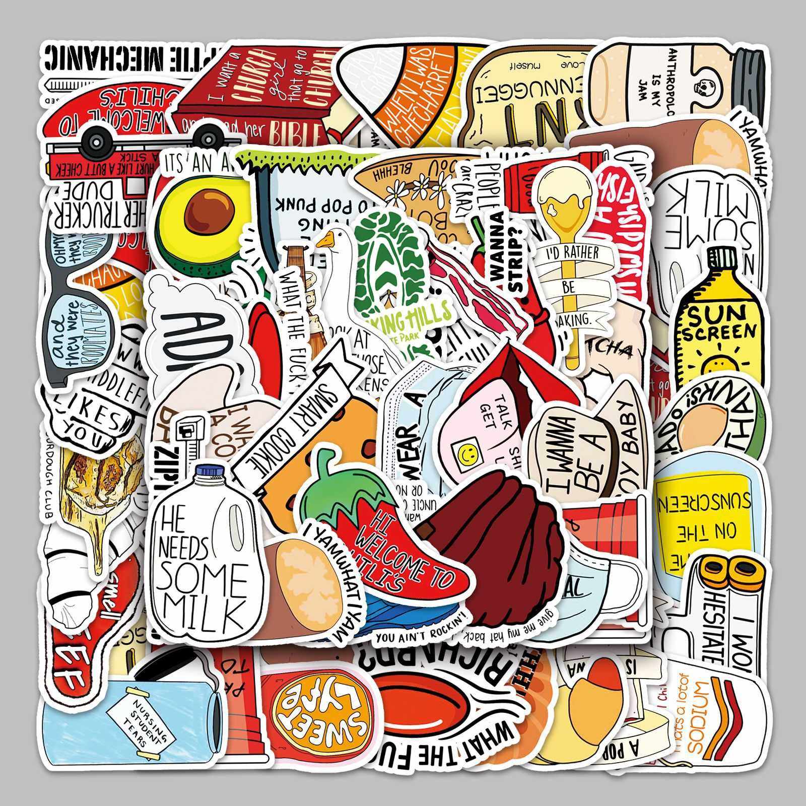 新款直销50张个性藤曼系卡通文字涂鸦笔记本电脑行李箱汽车手机壳,文具电教/文化用品/商务用品,贴纸/立体贴纸,淘宝优惠券,粉丝福利购,淘宝优惠卷