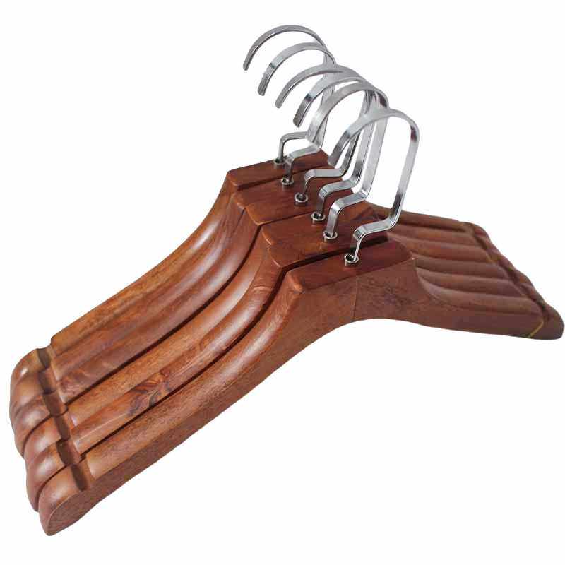 新款直销仿古色衣架木制扁钩衣架女款西装木质晾衣架成人酒店衣撑,收纳整理,木质衣架,淘宝优惠券,粉丝福利购,淘宝优惠卷