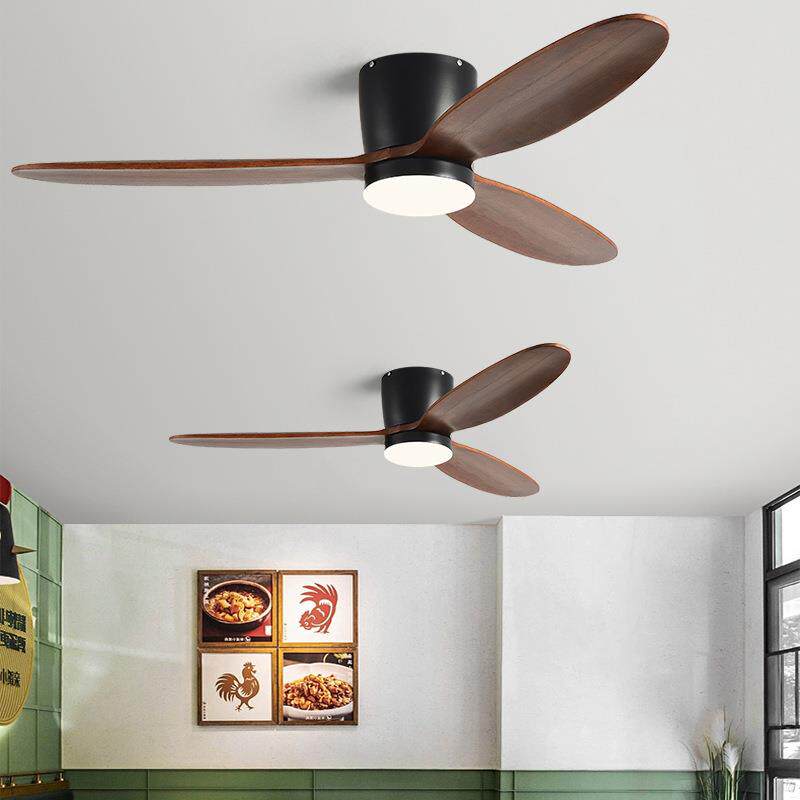 新款直销北欧吸顶风扇灯现代简约办公室餐厅客厅吊扇灯低楼层家用