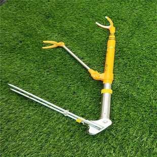 新款直销碳素鱼竿支架 带地插钓箱 两用碳素支架 渔具