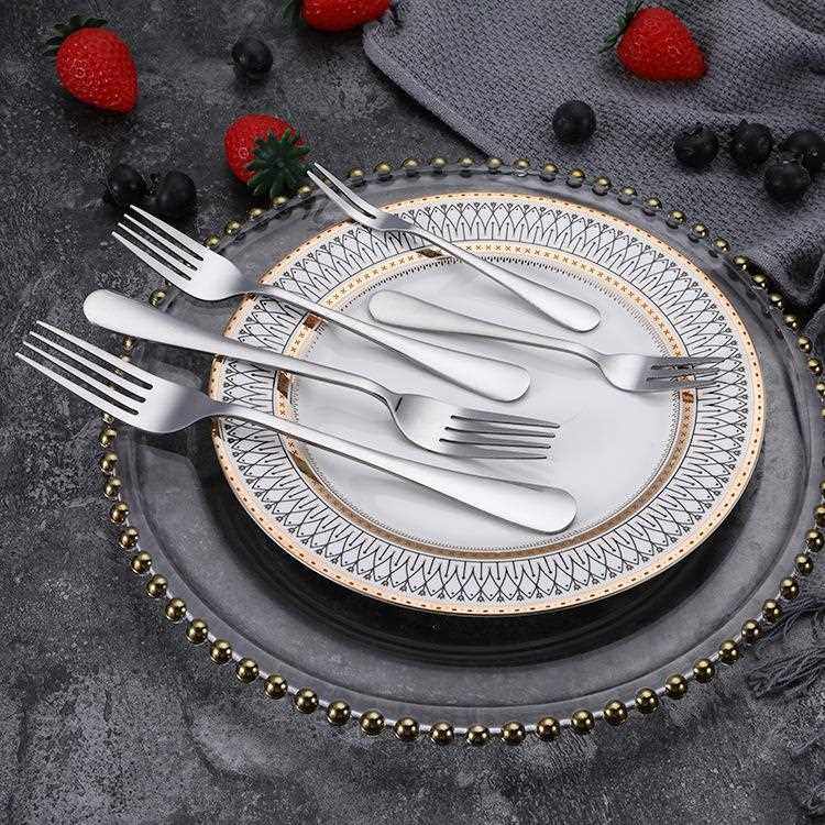 新款直销不锈钢西餐餐具1010刀叉勺 酒店牛排 长柄冰勺雪糕勺可定