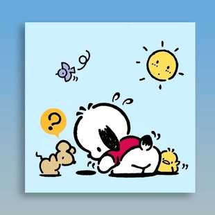 新款 直销diy数字油画批货帕恰狗儿童填色礼物手绘画动物油彩画卡