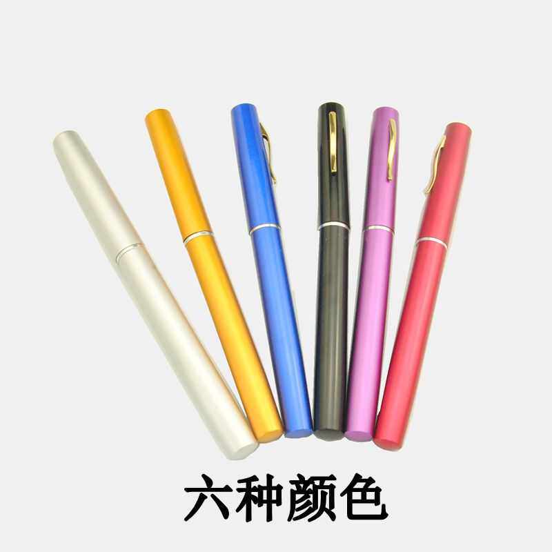 新款直销1米套装钢笔竿 金属塑料鼓轮带线冰钓竿 伸缩迷你鱼竿儿