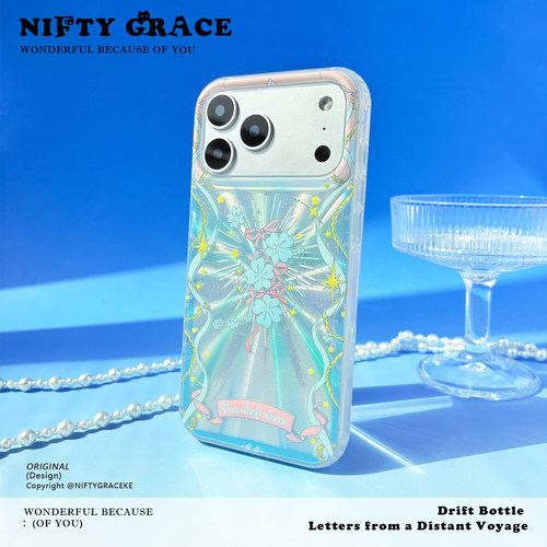 幸运降临好运情侣iPhone17手机壳16promax新款适用14全包防摔苹果15保护套小众原创设计高级感清新复古外壳