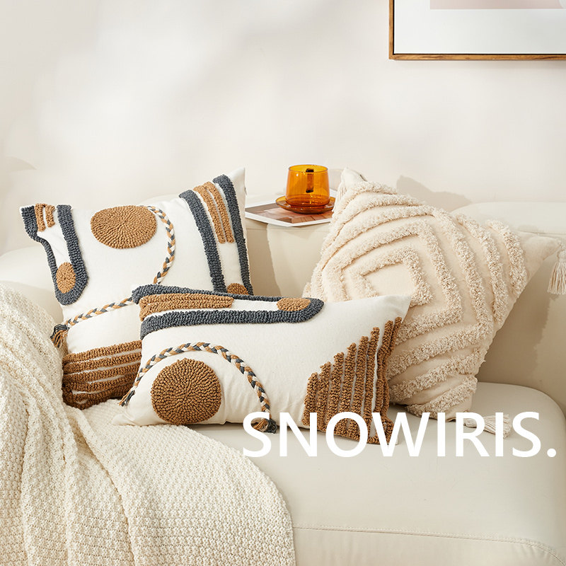 簇绒抱枕民族风枕套民宿装饰客厅沙发G床上靠垫棉麻可拆洗腰枕靠,居家布艺,靠垫/抱枕,淘宝优惠券,粉丝福利购,淘宝优惠卷