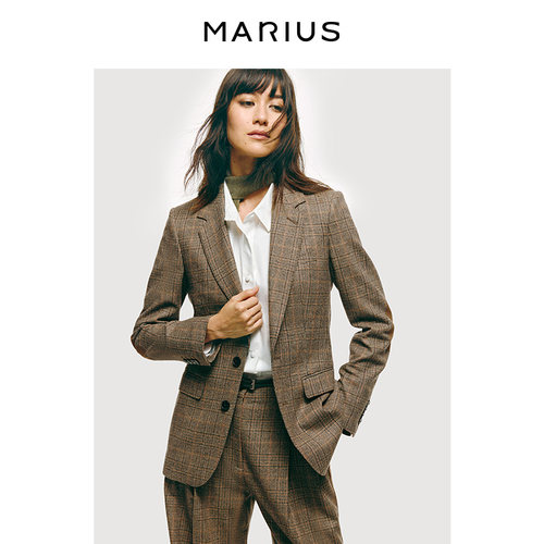 MARIUSquot休闲系列宽松廓形西装