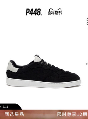 P448 VERT 男士拼色设计LOGO黑色运动休闲鞋舒适板鞋