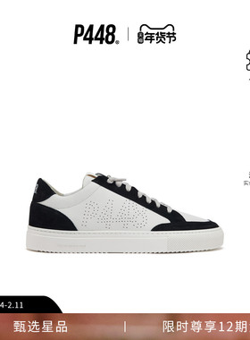 P448 SOHO 男女同款黑白拼接休闲鞋板鞋