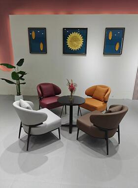 椅VC-2530（棕色2）（灰色608）8把起发现代简约休闲阳台卧室布艺