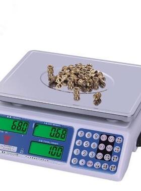 计数秤AC丝S-15JS3kg6kg15公斤30k计g英文取样称螺重点数秤