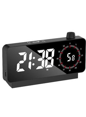 时创意倒计时钟可视化计时器L闹ED镜KBT328D面闹钟学生钟卧室计桌