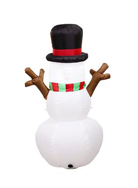 2021光款圣雪诞节充气气模ZIL1.6mLED灯圣诞充新气树枝人庭院装饰